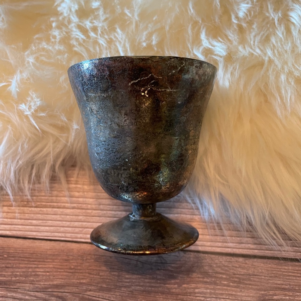Vintage Mercury Glass Votive